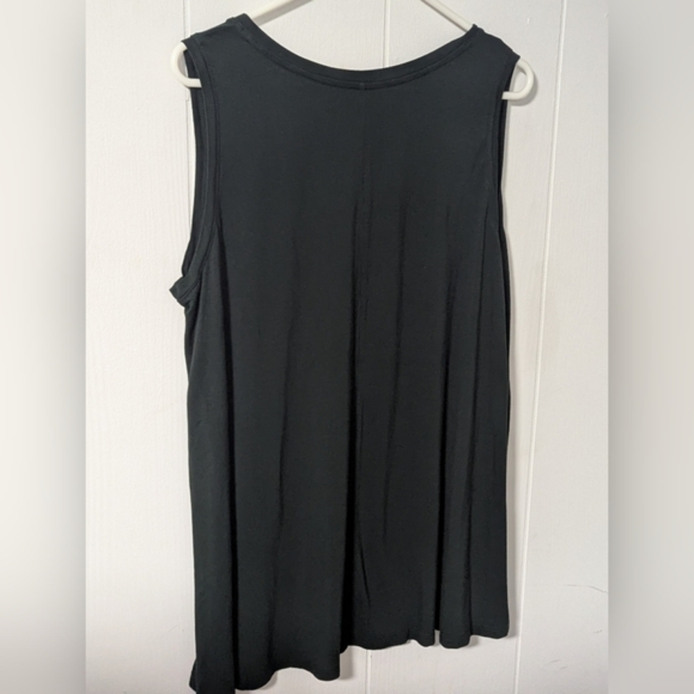 Lane Bryant Hunter Green Swing Top 18/20 - Picture 2 of 4